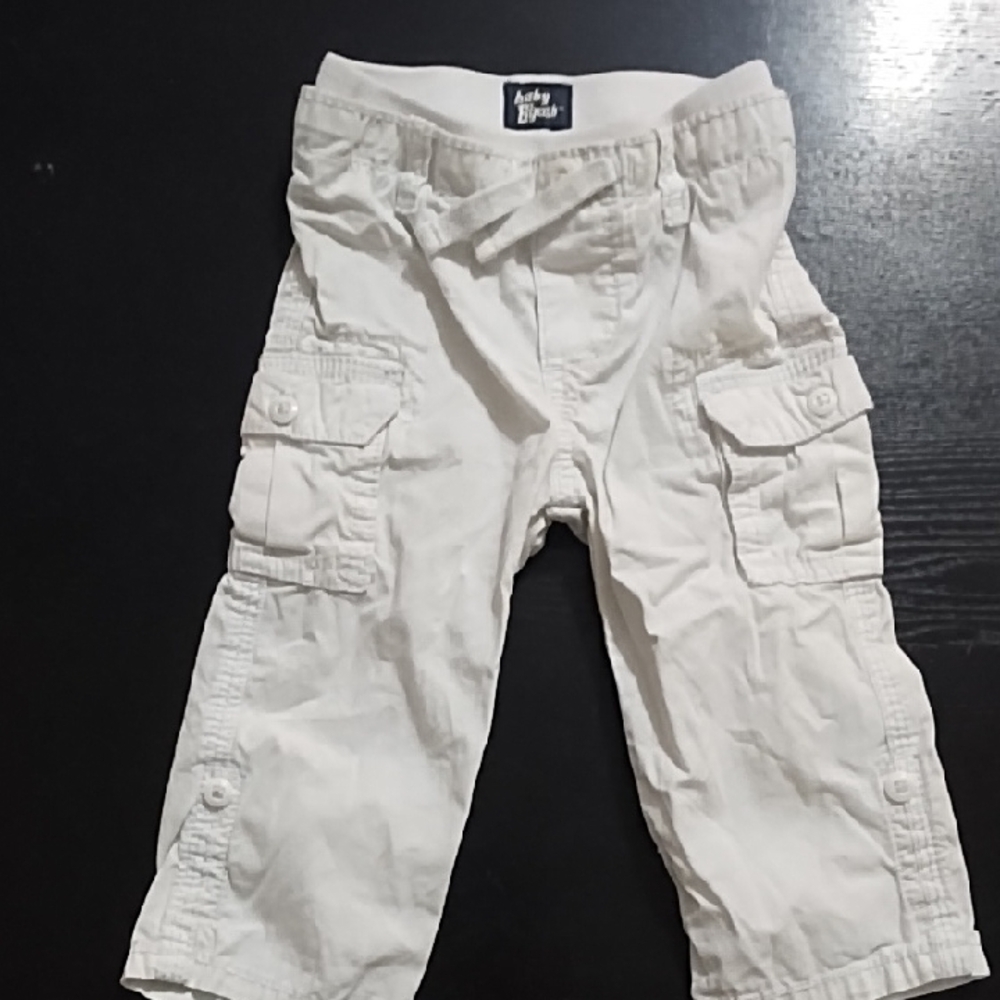 Ashley Blue Kids White Cargo Pants
